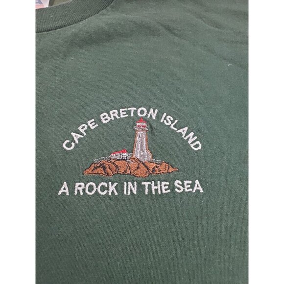 Alstyle Apparel Other - CAPE BRETON ISLAND Rock in The Sea Green Tee T-Shirt M Medium Canada